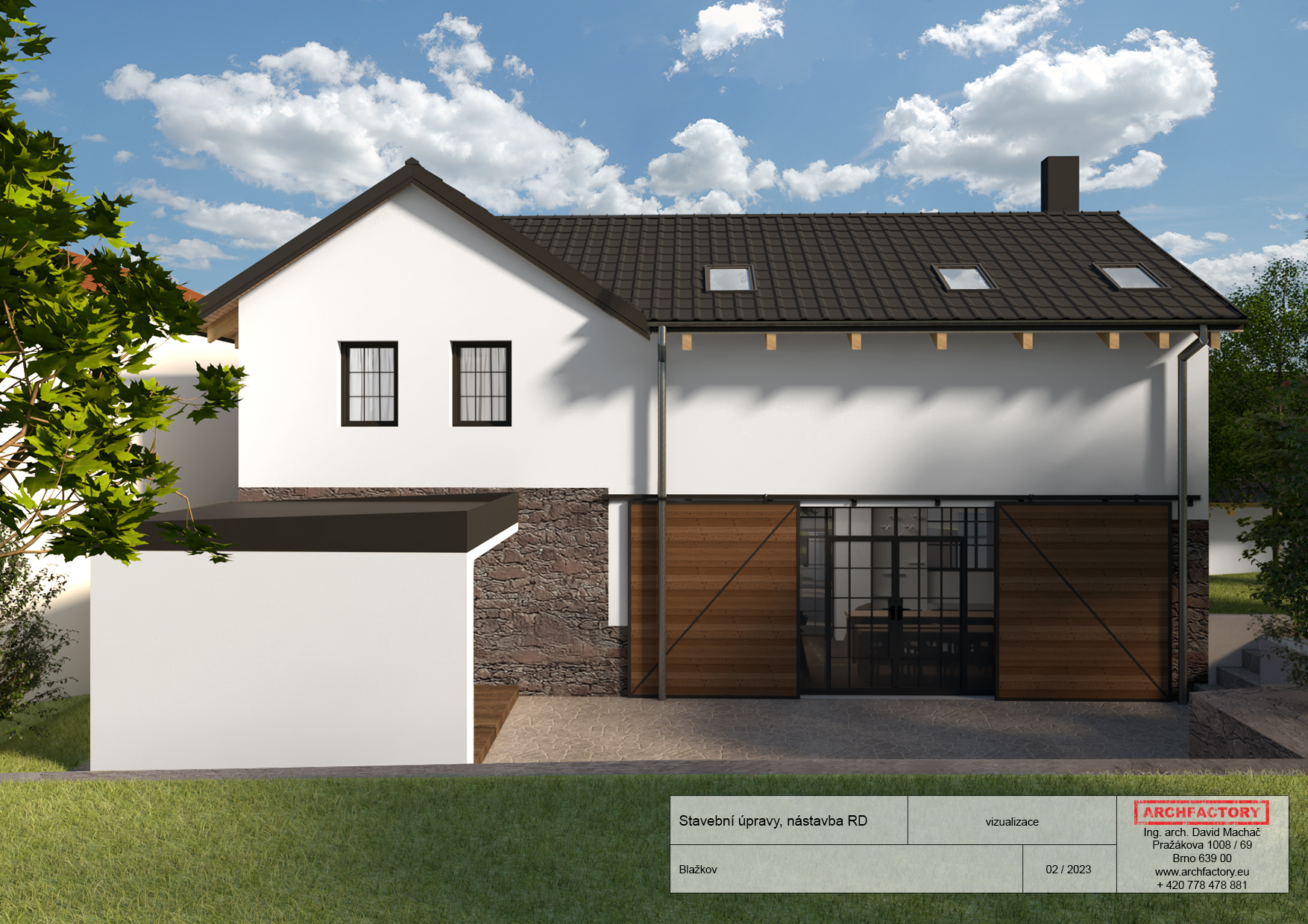 Chalupa Blažkov - exteriér