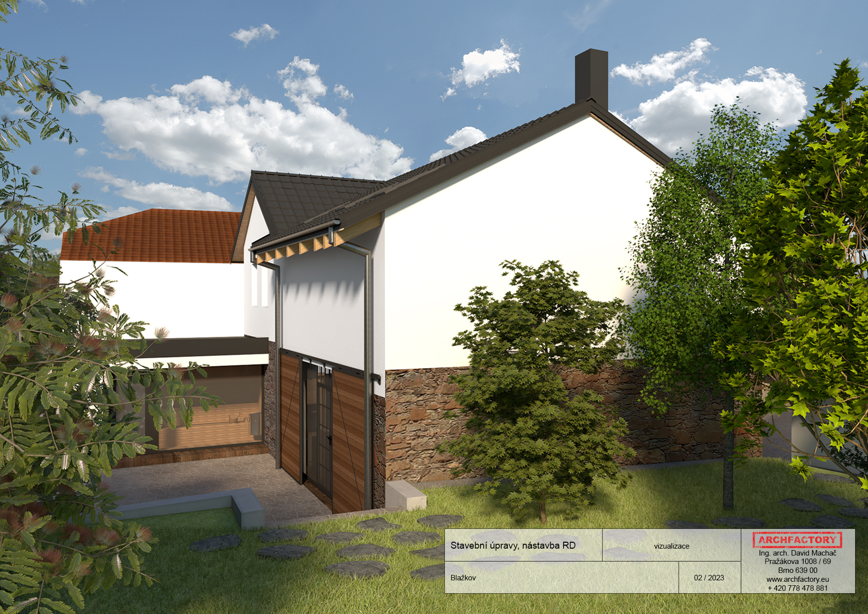 Chalupa Blažkov - exteriér