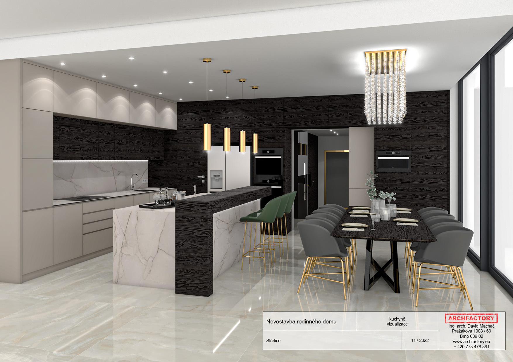 Luxusní vila Střelce – interiér